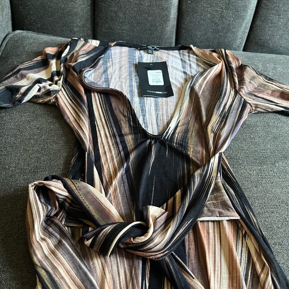 Brown/combo maxi dress - Picture 5 of 5